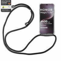 Handykette für Honor Magic 7 Lite Hülle mit Band Case Handyhülle mit Kette in Schwarz