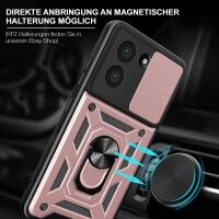 Outdoor Panzer Hülle für Xiaomi Redmi A5 Handyhülle mit Kameraschutz Ringhalter Case in Rosegold