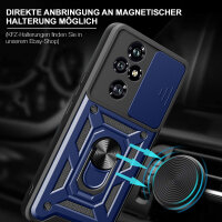 Outdoor Panzer Hülle für Honor 200 Pro Handyhülle mit Slide Kameraschutz Ringhalter in Blau