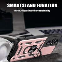 Outdoor Panzer Hülle für Honor 200 Pro Handyhülle mit Slide Kameraschutz Ringhalter in Rosegold