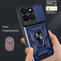 Outdoor Panzer Hülle für Honor 200 Smart Handyhülle mit Slide Kameraschutz Ringhalter in Blau
