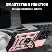 Outdoor Panzer Hülle für Honor 200 Smart Handyhülle mit Slide Kameraschutz Ringhalter in Rosegold