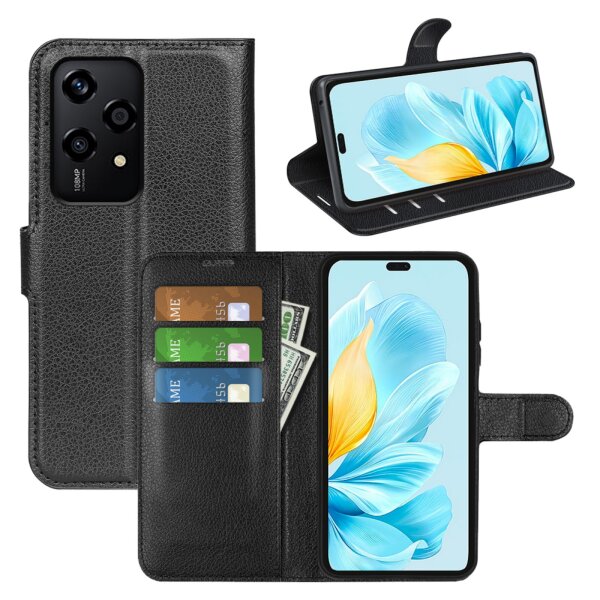Handy Tasche für Honor 200 Lite Hülle Wallet Case Handyhülle Flip Cover PU-Leder Etui