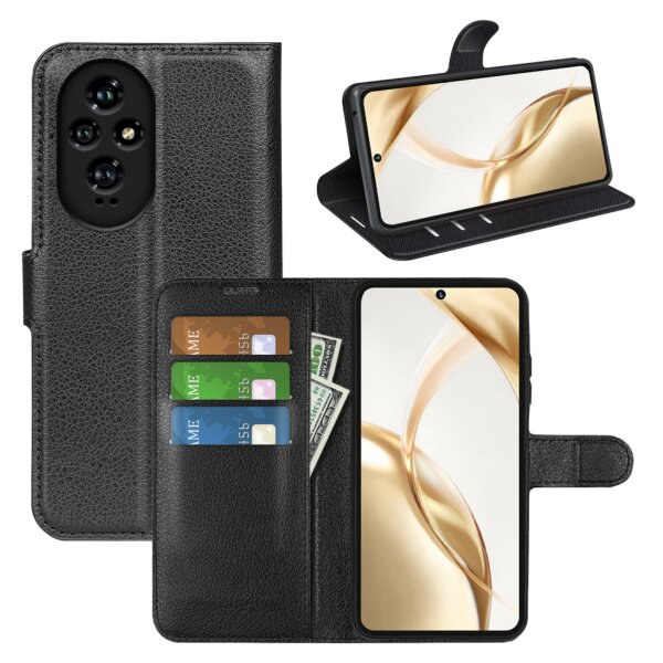 Handy Tasche für Honor 200 Hülle Wallet Case Handyhülle Flip Cover PU-Leder Etui