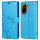 Handy Tasche für Xiaomi Redmi A5 Handyhülle Blumen Hülle Wallet Case Flipcover in Blau