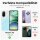 Handy Tasche für Xiaomi Redmi A5 Handyhülle Blumen Hülle Wallet Case Flipcover in Grau