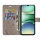 Handy Tasche für Xiaomi Redmi A5 Handyhülle Blumen Hülle Wallet Case Flipcover in Grau