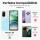Handy Tasche für Xiaomi Redmi A5 Handyhülle Blumen Hülle Wallet Case Flipcover in Lila