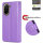 Handy Tasche für Xiaomi Redmi A5 Handyhülle Blumen Hülle Wallet Case Flipcover in Lila