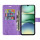 Handy Tasche für Xiaomi Redmi A5 Handyhülle Blumen Hülle Wallet Case Flipcover in Lila