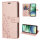 Handy Tasche für Xiaomi Redmi A5 Handyhülle Blumen Hülle Wallet Case Flipcover in Rosegold