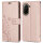 Handy Tasche für Xiaomi Redmi A5 Handyhülle Blumen Hülle Wallet Case Flipcover in Rosegold