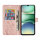 Handy Tasche für Xiaomi Redmi A5 Handyhülle Blumen Hülle Wallet Case Flipcover in Rosegold