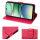 Handy Tasche für Xiaomi Redmi A5 Handyhülle Blumen Hülle Wallet Case Flipcover in Rot