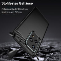 Carbon Hülle für Honor 200 Lite  Handyhülle Backcover TPU Silikon Bumper