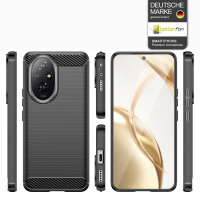 Carbon Hülle für Honor 200  Handyhülle Backcover TPU Silikon Bumper