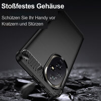 Carbon Hülle für Honor 200  Handyhülle Backcover TPU Silikon Bumper