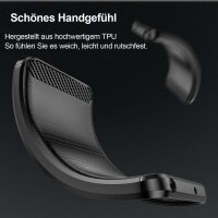 Carbon Hülle für Honor 200  Handyhülle Backcover TPU Silikon Bumper
