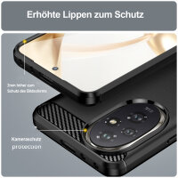 Carbon Hülle für Honor 200  Handyhülle Backcover TPU Silikon Bumper