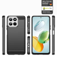 Carbon Hülle für Honor 200 Smart Handyhülle Backcover TPU Silikon Bumper