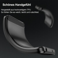 Carbon Hülle für Moto G35 Hülle Handyhülle Outdoor Handy Tasche Bumper Case Back Cover