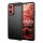 Carbon Hülle für Moto G35 Hülle Handyhülle Outdoor Handy Tasche Bumper Case Back Cover