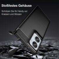 Carbon Hülle für Moto G85 Hülle Handyhülle Outdoor Handy Tasche Bumper Case Back Cover