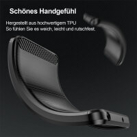 Carbon Hülle für Moto G85 Hülle Handyhülle Outdoor Handy Tasche Bumper Case Back Cover