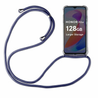 Handykette für Honor X6B Handyhülle mit Band Case Hülle mit Kordel Handy Tasche Blau