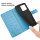 Hülle Honor X6B, Handy Tasche Handyhülle Flip Cover Wallet Case Klapphülle Etui Blau