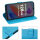 Hülle Honor X6B, Handy Tasche Handyhülle Flip Cover Wallet Case Klapphülle Etui Blau