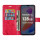 Hülle Honor X6B, Handy Tasche Handyhülle Flip Cover Wallet Case Klapphülle Etui Rot