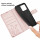 Hülle Honor X6B, Handy Tasche Handyhülle Flip Cover Wallet Case Klapphülle Etui Rosegold