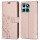 Hülle Honor X6B, Handy Tasche Handyhülle Flip Cover Wallet Case Klapphülle Etui Rosegold