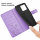 Hülle Honor X6B, Handy Tasche Handyhülle Flip Cover Wallet Case Klapphülle Etui Lila