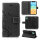 Handyhülle für Apple iPhone 11 – Flip Cover Blumen Schwarz