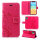 Handyhülle für Apple iPhone 11 – Flip Cover Blumen Pink