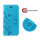 Handyhülle für Apple iPhone 11 Flip Cover Blumen Blau