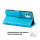 Handyhülle für Apple iPhone 11 Flip Cover Blumen Blau
