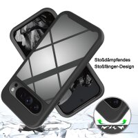 Handy Tasche für Google Pixel 9 Pro XL Hülle 360° Grad Handyhülle mit Displayschutz