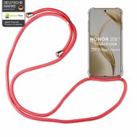 Handykette für Honor 200 Handyhülle mit Band Case Hülle mit Kordel Handy Tasche in Rot