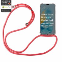 Handykette für Honor 200 Lite Handyhülle mit Band Case Hülle mit Kordel Handy Tasche in Rot