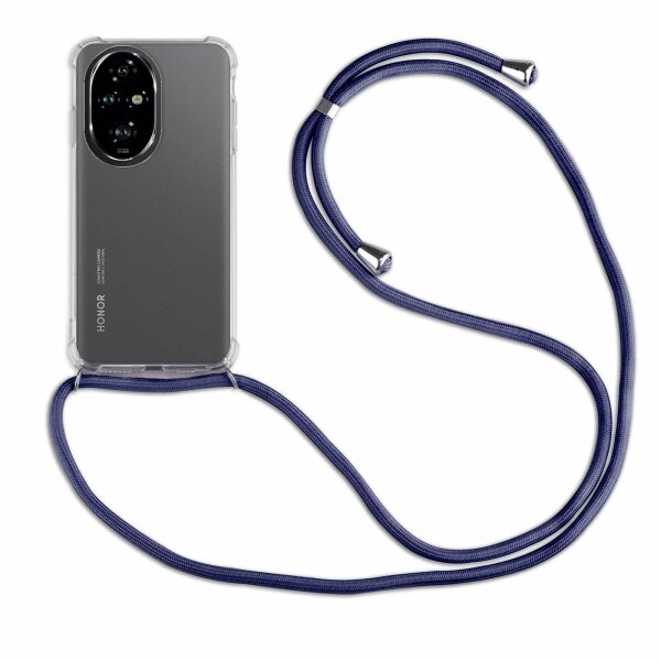 Handykette für Honor 200 Pro Handyhülle mit Band Case Hülle mit Kordel Handy Tasche in Blau