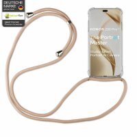 Handykette für Honor 200 Pro Handyhülle mit Band Case Hülle mit Kordel Handy Tasche in Beige / Braun