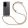 Handykette für Honor 200 Pro Handyhülle mit Band Case Hülle mit Kordel Handy Tasche in Beige / Braun