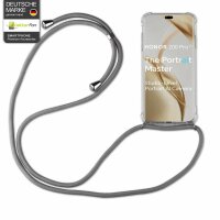 Handykette für Honor 200 Pro Handyhülle mit Band Case Hülle mit Kordel Handy Tasche in Grau
