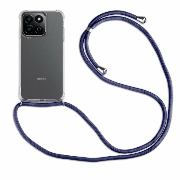 Handykette für Honor 200 Smart Handyhülle mit Band Case Hülle mit Kordel Handy Tasche in Blau