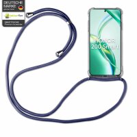 Handykette für Honor 200 Smart Handyhülle mit Band Case Hülle mit Kordel Handy Tasche in Blau