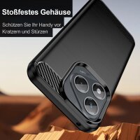 Carbon Hülle für Honor 400 Lite Handyhülle Backcover TPU Silikon Bumper