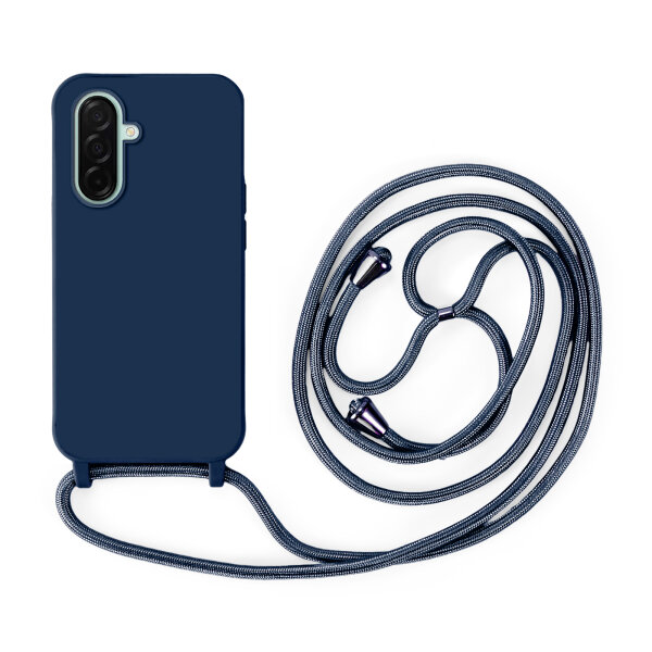 Handykette für Samsung Hanyhülle mit Band Hülle mit Kodel Smartphone Halskette Galaxy A26 in Blau